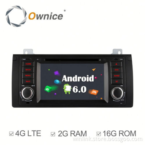 Ownice 4 Core Android 6.0 car headunit placement for BMW E39 M5 support TV OBD DAB GPS NAVI RADIO Built 4G LTE